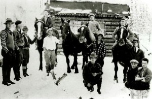 Chantiers d'hiver de M Goulet 1935