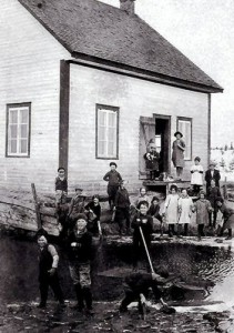 L'école du rang Moise vers 1944