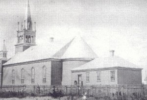 Église St-Timothée d'Hérouxville en 1904
