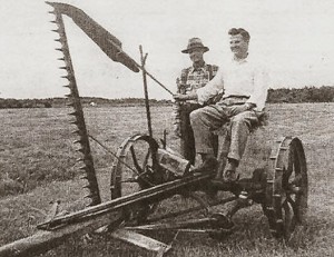 Welly Brouillette et son neveu Marcel Carigan en 1955